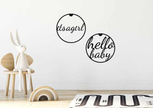 Wanddeko Babygirl Set LifeSteel